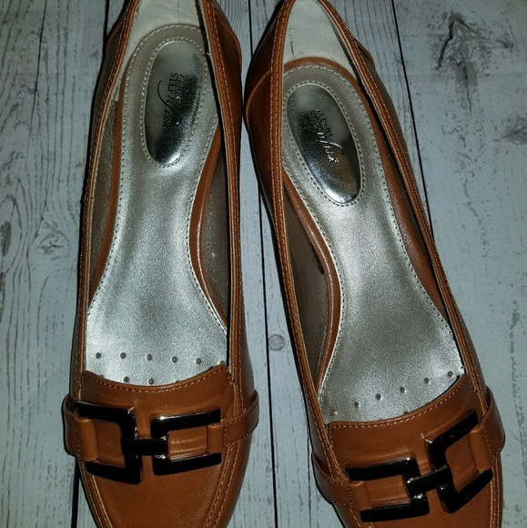 alfani Shoes - Alfani Step N Flex Brown Buckle Loafers 8M